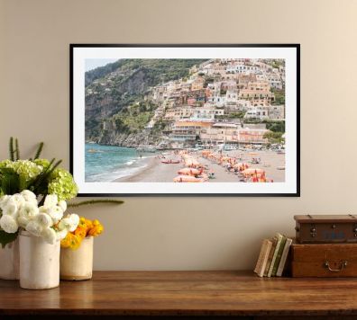 beach-days-in-positano-framed-print-by-rebecca-plotnick-o